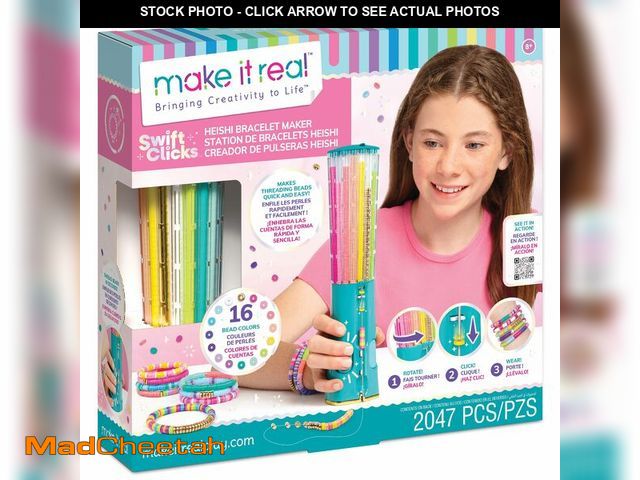 Lot 74-13627434 - Make It Real: Swift Clicks - Heishi Bracelet Maker - 2047pc, DIY Jewelry Craft Kit, Design &amp; Mak...