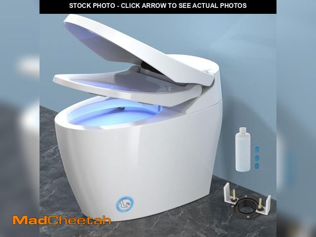 Lot 74-12409849 - ZingPOP Foam Shield Smart Toilet with Bidet Built-in: Capacitive Foot Flush, Auto Lid &amp; Seat &am...