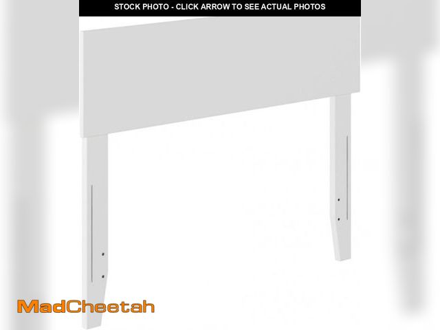 Lot 74-12367240 - AFI, Orlando Twin Adjustable Modern Solid Wood Panel Headboard, White - UNUSED