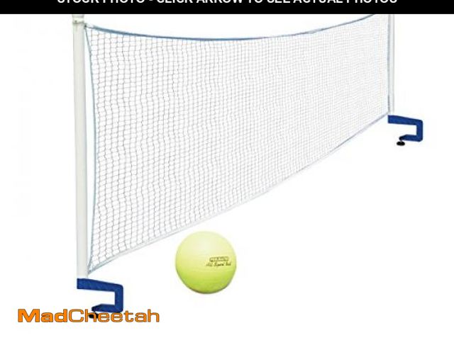 Lot 74-12137942 - (MISSING HARDWARE) Poolmaster 72786 Above-Ground Pool Water Volleyball and Badminton Pool Game with ...