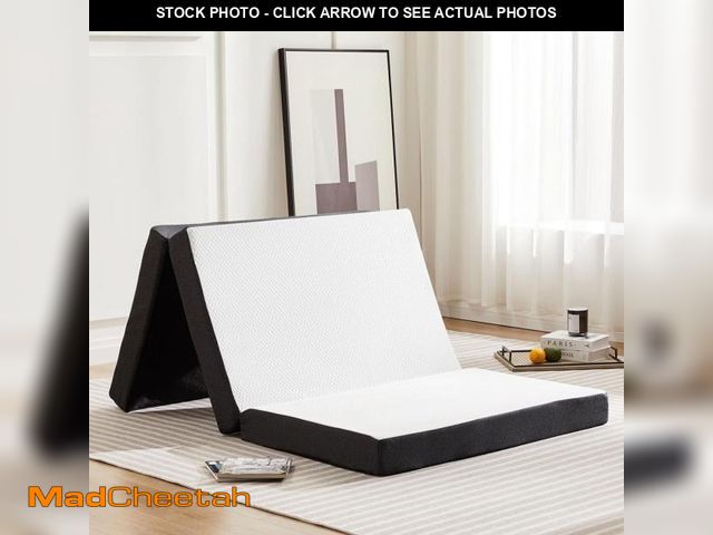 Lot 74-12516003 - Folding Mattress 4 Inch Tri Folding Memory Foam Mattress, Portable Trifold Mattress Topper with Brea...