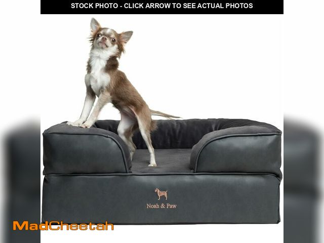 Lot 74-13844734 - NOAH &amp; PAW Dog Bed, 28x23x11 Inch, Orthopedic Dog Beds for Medium Size Pets, Eggshell Memory Foa...