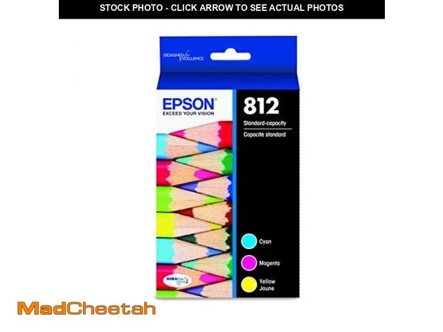 Lot 74-12325962 - EPSON 812 DURABrite Ultra Ink Standard Capacity Color Combo Pack (T812520-S) Works with WorkForce Pr...