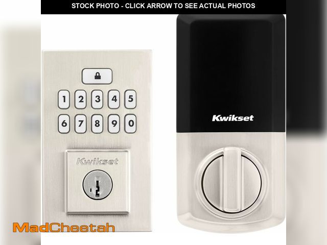 Lot 74-14357925 - Kwikset SmartCode 260 Keyless Entry Electronic Keypad Deadbolt Door Lock with Auto-Lock, Custom User...