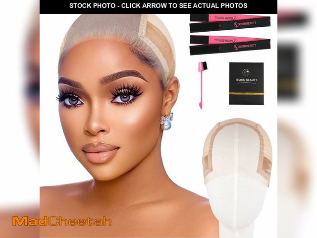 Lot 74-14477716 - Lace Wig Grip Cap for Women - Medium Size Snug Fit 4x5 Transparent Swiss Lace Non-slip Glueless Wig ...
