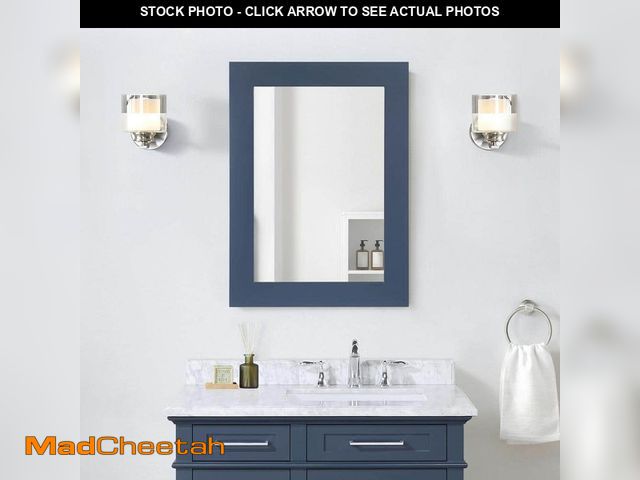 Lot 74-14224645 - Home Decorators Collection Sonoma 22 in. W x 30 in. H Rectangular Framed Wall Mount Bathroom Vanity ...