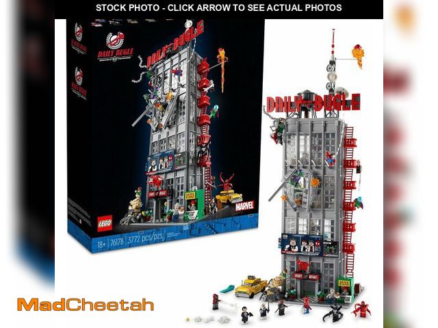Lot 74-13024384 - LEGO Marvel Spider-Man Daily Bugle Building Sets for Adults - Display as Office or Bookshelf Decor -...