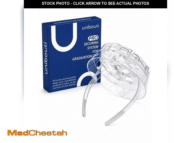 Lot 74-14273517 - unibouti Original Graduation Cap Headband Insert, Secure Your Grad Cap &amp; Preserve Curly, Natural...