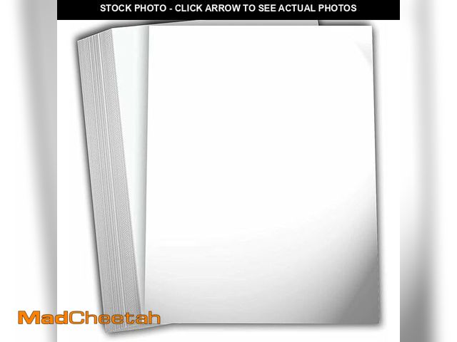 Lot 74-13569843 - Hamilco White Glossy Paper 8.5x11" for Laser Printing 100 lb Text 400 Sheets - UNUSED