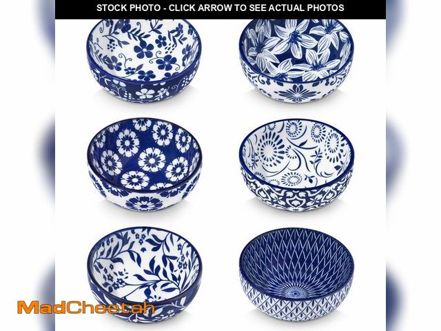Lot 74-14341049 - vancasso 2.7 Oz Ceramic Mini Dipping Bowls Set of 6, 3 Inch Small Dip Bowls for Sauce, Soy Sauce, Su...