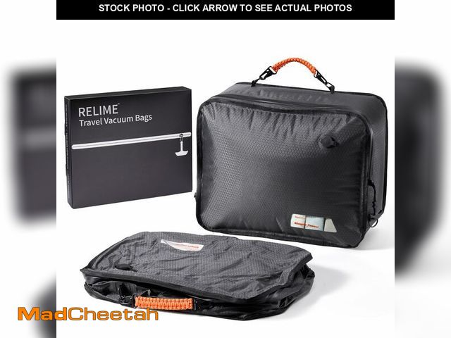 Lot 74-14212940 - Relime Apex Series Vacuum Bags for Travel Luggage, 180ÃÂ° Open, Reusable Compression Bags for trave...