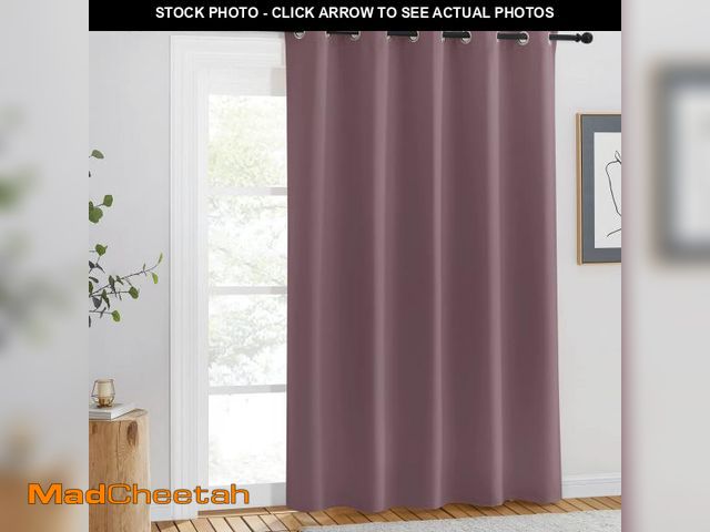 Lot 74-11133131 - (SEE OUR PHOTO FOR COLOR) NICETOWN Blackout Dry Rose Curtain for Windows 84 inch Long - Thermal Insu...