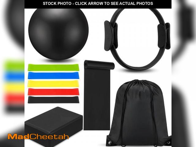 Lot 74-12302066 - 10 Pcs Pilates Ring Set for Women Home Yoga Equipment Accessories Pilates Ring Circle and Ball Worko...