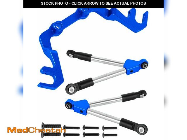 Lot 74-14431058 - RCHuiWow RC 7075 Front Tie Rods with Stabilizer for C Hub Upgrades Part for 1/10 Slash 4x4 LCG 4WD,A...