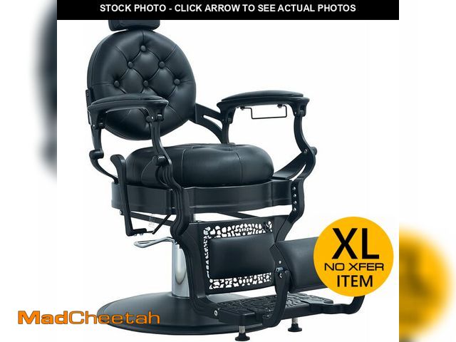 Lot 74-14614245 - HNKastela Vintage Barber Chair for Barbershop, Heavy Duty Hair Salon Chair with Headrest, Reclining ...