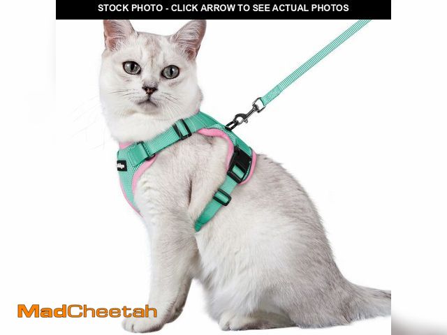 Lot 74-14152072 - rabbitgoo Cat Harness and Leash Set, Escape Proof Vest Harness for Safe Outdoor Walks, Soft Breathab...