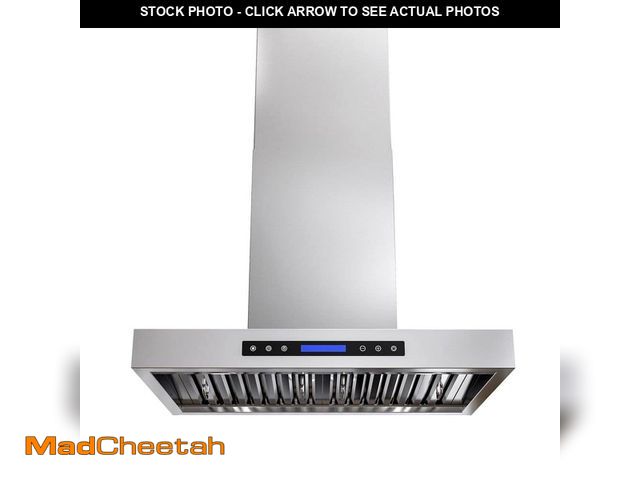 Lot 74-14222485 - 30 in. 900 CFM Ducted Wall Mount Range Hood with Remote, Touch Control LCD, Long-Term Warranty in St...