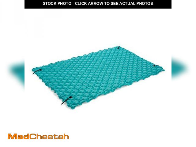 Lot 74-12096233 - Intex 56841EP Giant Inflatable Floating Water Pool Lake Mat Platform Pad, Teal - UNUSED
