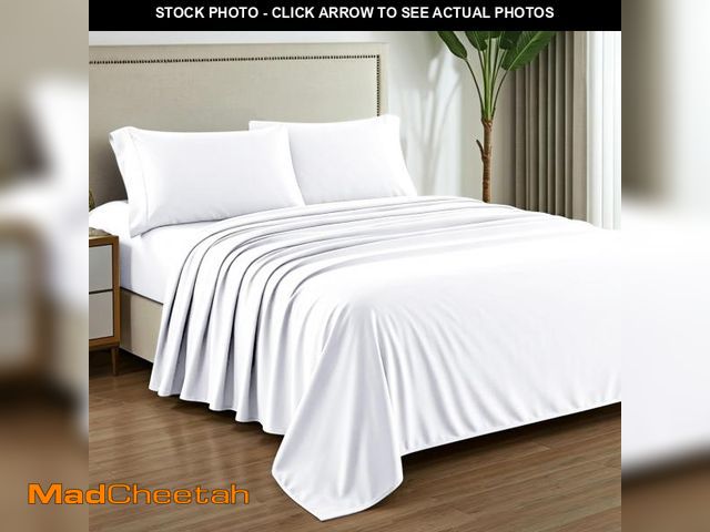 Lot 74-11553391 - Mayfair Linen 100% Pure Egyptian Cotton Sheets Queen Size - 1000 High Thread Count Sheets Queen, 4 P...