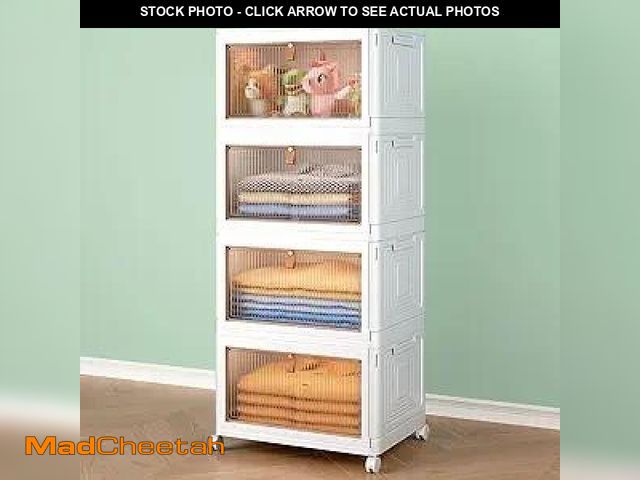 Lot 74-12352599 - Dimmeda 23 Gal Stackable Storage Bins with Lids, Closet Organizers and Storage, Collapsible Storage ...