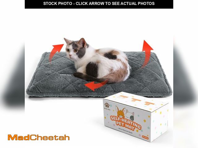 Lot 74-13572361 - Mora Pets Self Heating Cat Bed Self Warming Cat Bed Thick Thermal Pet Bed Mat 24 x 18 Inches Removab...