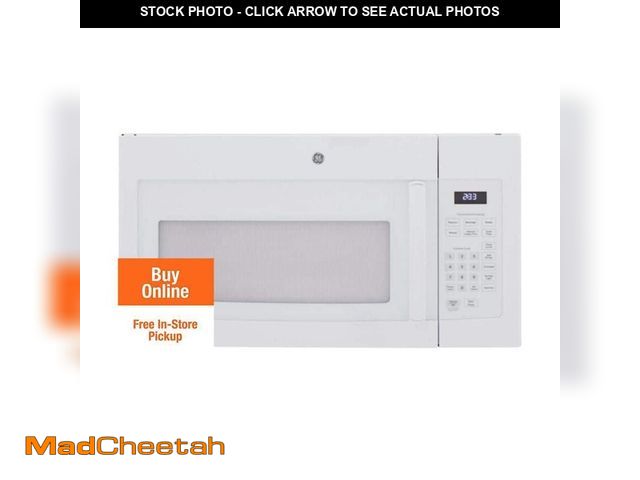 Lot 74-12775063 - GE 1.6 cu. ft. Over-the-Range Microwave in White - UNUSED