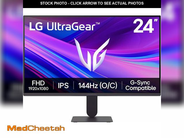 Lot 74-14319611 - LG 24G411A-B 24-inch Ultragear Full HD (1920 x 1080) IPS Gaming Monitor, 144Hz (O/C), 1ms MBR, NVIDI...