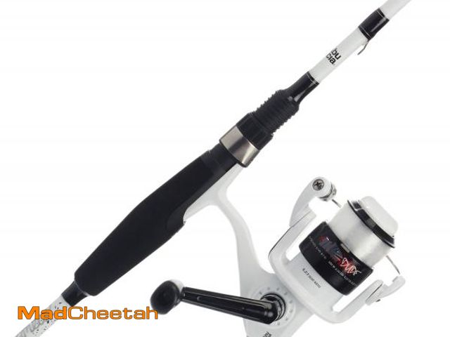Lot 74-12095880 - Abu Garcia 6' Ike Dude Youth Fishing Rod and Reel Spinning Combo, 2-Piece Rod, Size 30 Reel, Right/L...