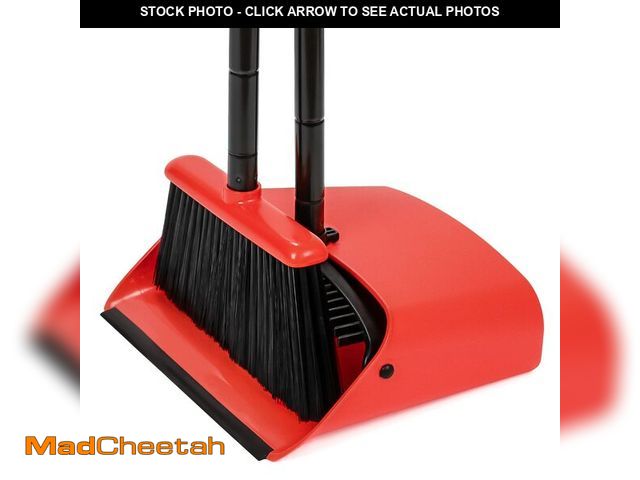 Lot 74-12718102 - TreeLen Broom and Dustpan Set, 52 inch Broom and Dust Pan Combo for Home - USED