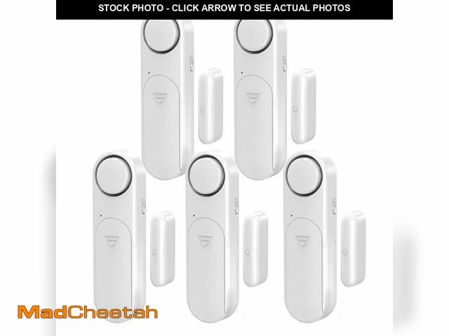 Lot 74-14215192 - Window and Door Alarm When Opened (5 Pack) for Kids Safety/Home Security, Sliding Front Door Opening...