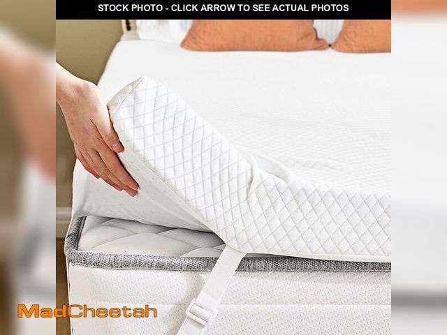 Lot 74-14068410 - Sweetcrispy Memory Foam Mattress Topper Full with Removable Soft Cover, 3 Inch Thick Gel Infused Coo...