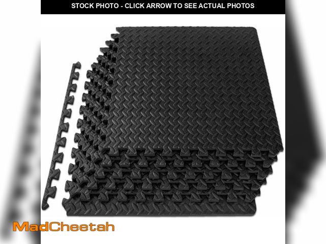 Lot 74-13698286 - ProsourceFit Puzzle Exercise Mat ÃâÃ in, EVA Interlocking Foam Floor Tiles for Home Gym, Mat for...