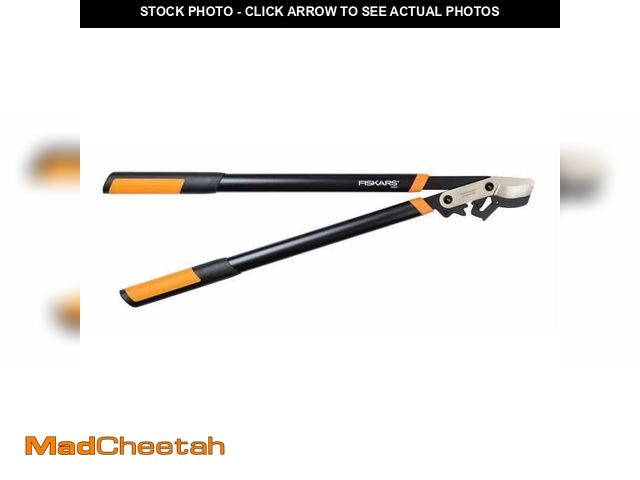 Lot 74-14324395 - Fiskars 32" PowerGear2 Bypass Lopper, Black/Orange - UNUSED