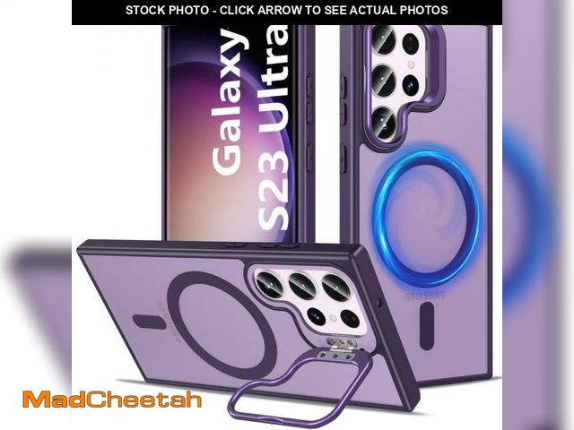 Lot 74-12113301 - Cum2giff Magnetic for Samsung Galaxy S23 Ultra Case with Stand, Compatible with Magsafe, Shockproof ...