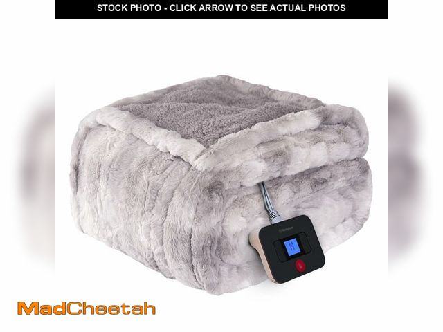 Lot 74-13576397 - Westinghouse Electric Blanket Full, Faux Fur Heated Blanket with 10 Heating Levels &amp; 1-12 Hours ...