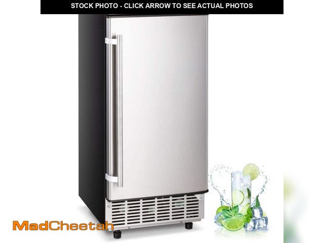 Lot 74-12681129 - *DIRTY* Hooure 15 in. Commercial Ice Maker 80 lb. /24 H Freestanding Ice Maker Machine in Stainless ...