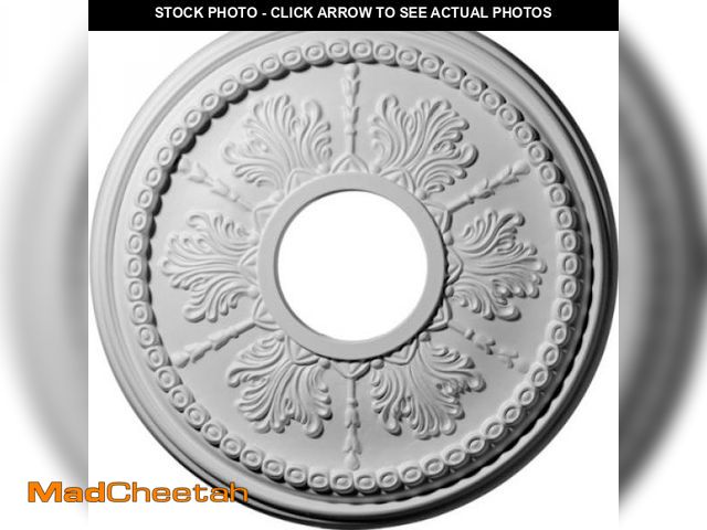 Lot 74-12367225 - 13 7/8"OD x 3 3/4"ID x 1 1/4"P Tirana Ceiling Medallion (Fits Canopies up to 4 3/4") - UNUSED