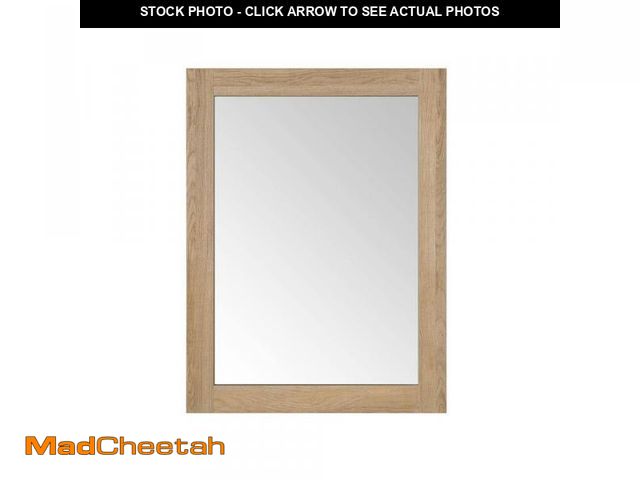 Lot 74-12090309 - Huckleberry 24 in. W X 32 in. H Rectangular Framed Wall Mount Bathroom Vanity Mirror in Weathered Ta...