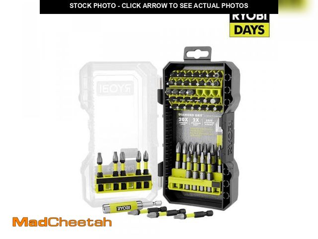 Lot 74-11826665 - RYOBI Diamond Grit Driving Set (52-Piece) - USED