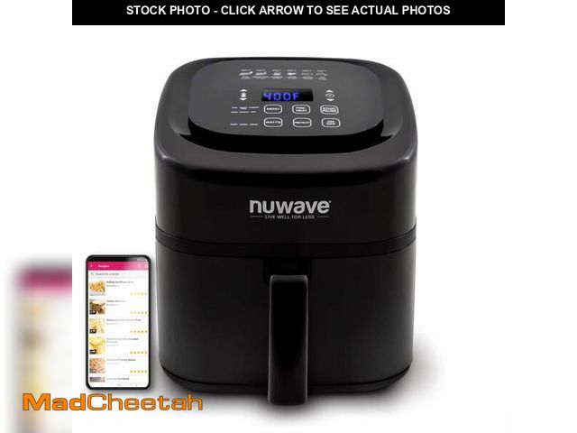 Lot 74-13801485 - Nuwave 6-quart Brio Healthy Digital Air Fryer with One-Touch Digital Controls, 6 Preset Menu Functio...