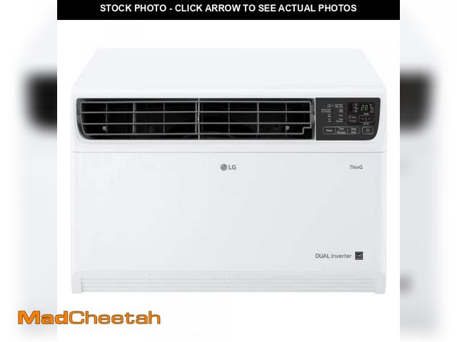 Lot 74-12251484 - LG 23,500 BTU 230/208V Window Air Conditioner Cools 1450 Sq. Ft. with Dual Inverter, Wi-Fi Enabled a...