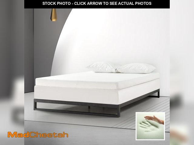 Lot 74-12405585 - Spa Sensations by Zinus 4  Memory Foam Mattress Topper with Theratouch  Twin - UNUSED