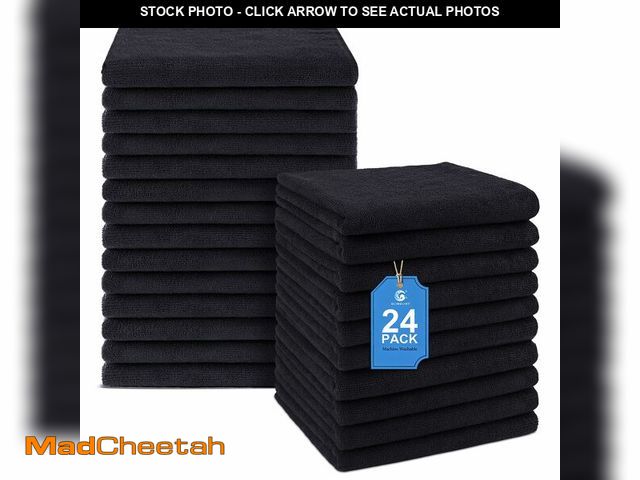 Lot 74-14380842 - GLIMGLINT Salon Towels 24 Pack, Microfiber Hair Towels Bulk (16"x29") - 7X Super Absorbent, 50% Fast...