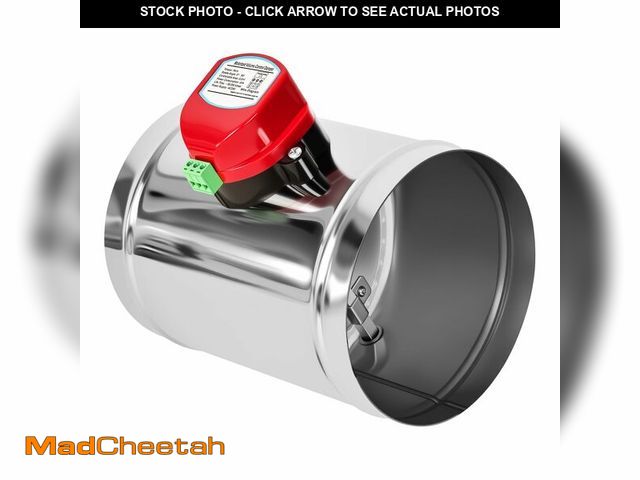 Lot 74-13632447 - ZOWZEA 6" Motorized Duct Damper,On/Off Backdraft Damper Control, Stainless Steel Airflow Control Dam...