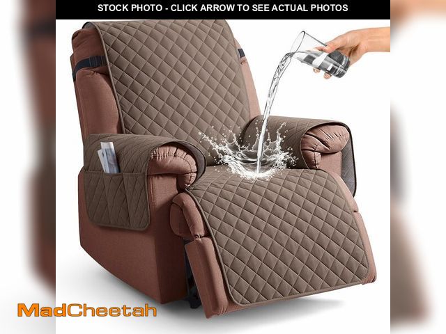 Lot 74-13626646 - KinCam 100% Waterproof Recliner Chair Cover, Reclining Couch Covers for Pets, Dogs, Recliner Couch S...