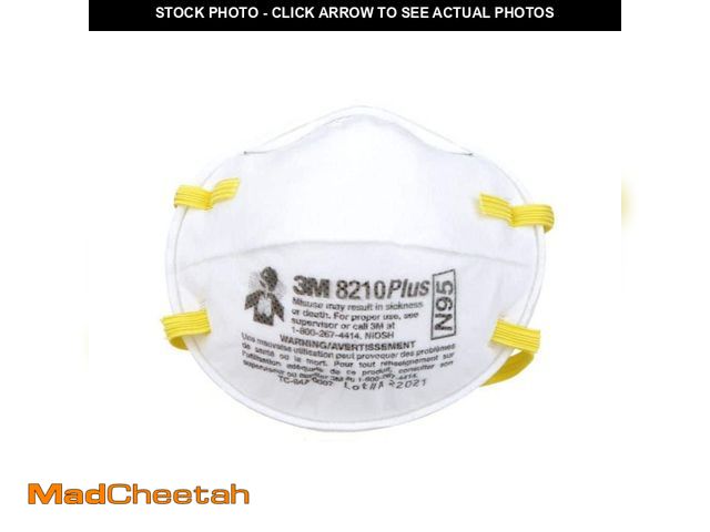 Lot 74-14074671 - 3M 8210 Plus N95 Performance Paint Prep Disposable Respirator (20-Pack) - UNUSED