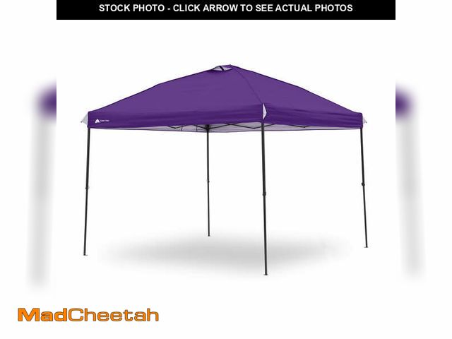 Lot 74-12556774 - Ozark Trail 10x10 Instant Pop Up Canopy Tent with Simple Push Setup â Straight Leg Pop-Up Tent for...