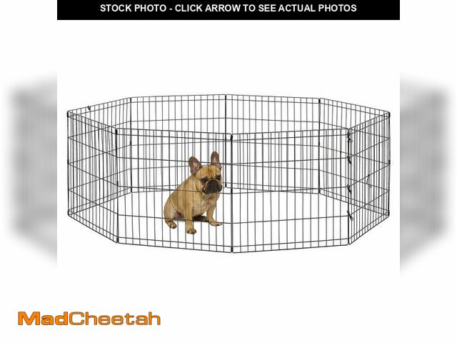 Lot 74-13772214 - New World by MidWest Homes for Pets 24-Inch Exercise Pen, for Indoor and Outdoor use, 16 Sq Feet of ...