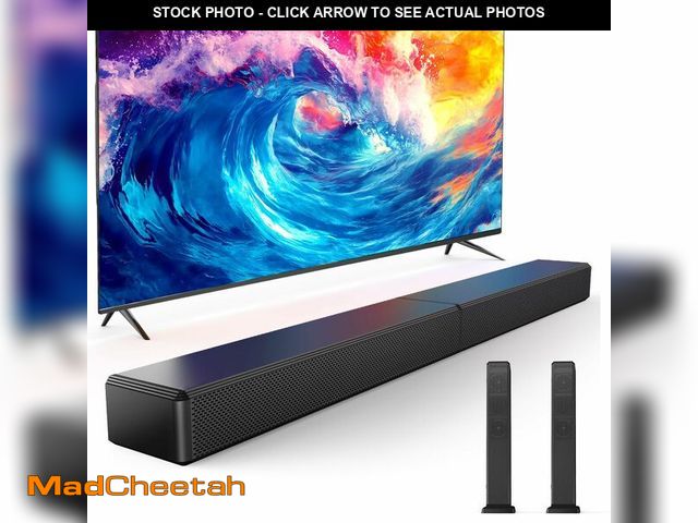 Lot 74-13363030 - 2.0 ch 100W Sound Bar for Smart TV 2-in-1 Detachable Bluetooth 5.3 Speaker with 3 EQ Modes &amp; Adj...