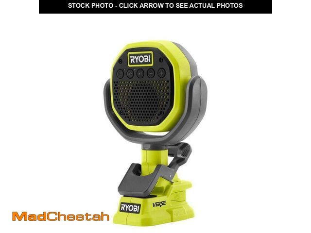 Lot 74-14278673 - RYOBI ONE+ 18V Cordless VERSE Clamp Speaker (Tool Only) - USED